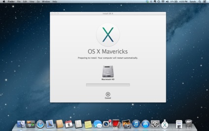Bal OS X Mavericks, hogyan lehet egy biztonsági másolatot a mac és telepítése OS X 10