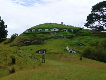 Hobbitfalván - egy híres hely, ahol a film - A gyűrűk ura - (Matamata, Új-Zéland) -