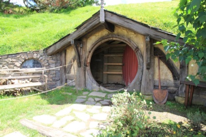 Hobbitfalván - egy híres hely, ahol a film - A gyűrűk ura - (Matamata, Új-Zéland) -