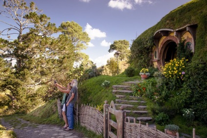 Hobbitfalván - egy híres hely, ahol a film - A gyűrűk ura - (Matamata, Új-Zéland) -