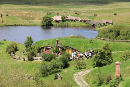 Hobbitfalván - egy híres hely, ahol a film - A gyűrűk ura - (Matamata, Új-Zéland) -