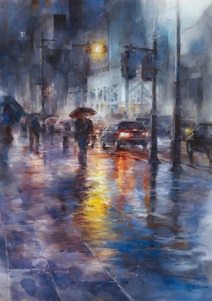 Artist care atrage ploaia