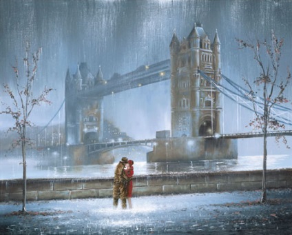 Artistul care pictează expresiile de dragoste în picturile artistului Jeff rowland