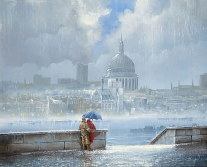 Artistul care pictează expresiile de dragoste în picturile artistului Jeff rowland