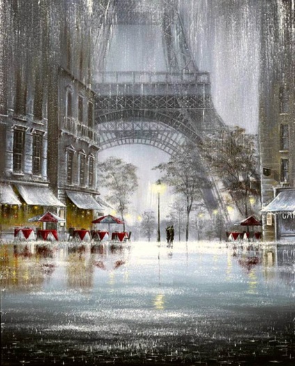 Artistul care pictează expresiile de dragoste în picturile artistului Jeff rowland