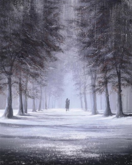 Artistul care pictează expresiile de dragoste în picturile artistului Jeff rowland