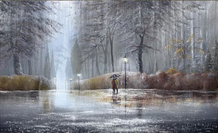 Artistul care pictează expresiile de dragoste în picturile artistului Jeff rowland