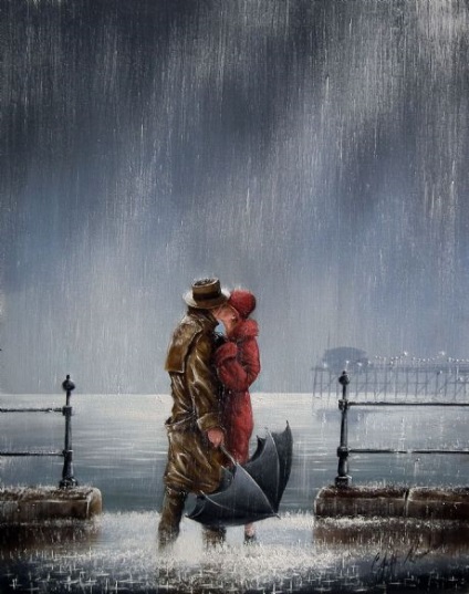 Artistul care pictează expresiile de dragoste în picturile artistului Jeff rowland