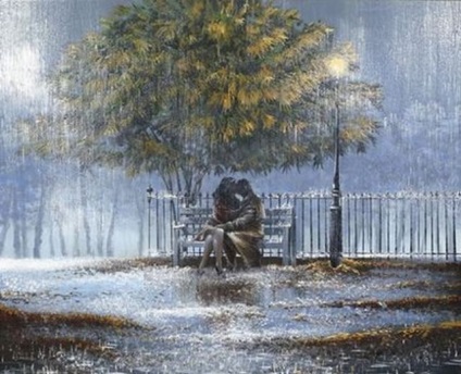 Artistul care pictează expresiile de dragoste în picturile artistului Jeff rowland