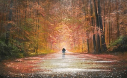 Artistul care pictează expresiile de dragoste în picturile artistului Jeff rowland