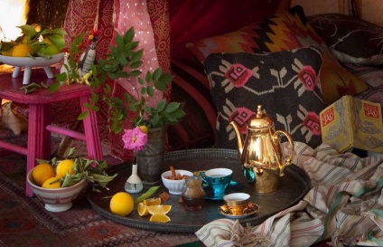 Culori strălucitoare ale stilului marocan, cu 7 trepte până la basmul estic