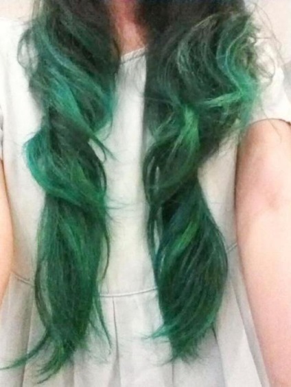 Culoarea părului verde ce să alegeți