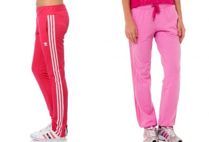 Női sport nadrág adidas - szűkebb és tágabb, a téli és esőkabátot nadrág adidas