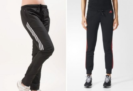 Női sport nadrág adidas - szűkebb és tágabb, a téli és esőkabátot nadrág adidas