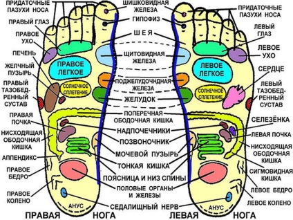 Acupunctura de picioare puncte active pentru masaj