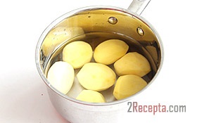Ízesített burgonya sült fólia - lépésről lépésre recept fotók