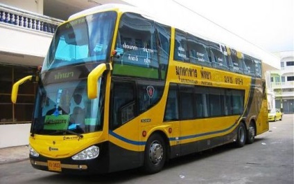 Stațiile de autobuz Pattaya nord, sud, na kom chai