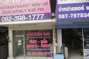 Stații de autobuz în Pattaya, pe strada nordică, tappraya, nakhonchai