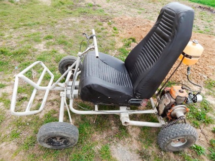 Buggy saját kezűleg a fűrész szerelvény fotók, video-tesztek