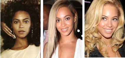 Beyonce - műanyag arc és a test előtt és után