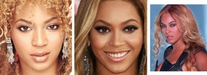 Beyonce - műanyag arc és a test előtt és után