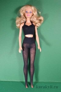 Pantaloni și chilot - haine pentru o păpușă barbie de la șosete cu mâinile lor, doodle