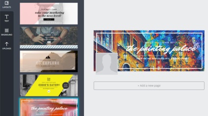 Canva - proiectarea posturilor în rețelele sociale, layout-uri de prezentări și documente