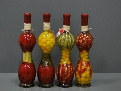 Sticle decorative cu legume - dordome