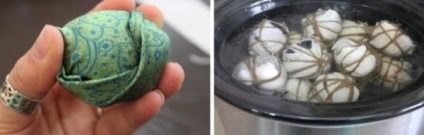 Decuparea ouălor pentru clasa maestru de șervețele de Paște cu o fotografie pas cu pas