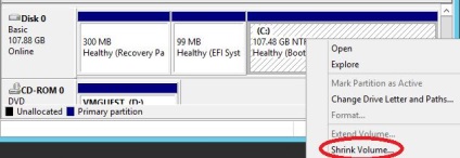 Redimensionarea dinamică a discurilor virtuale în Windows Server 2012 r2, ferestre pentru sistem