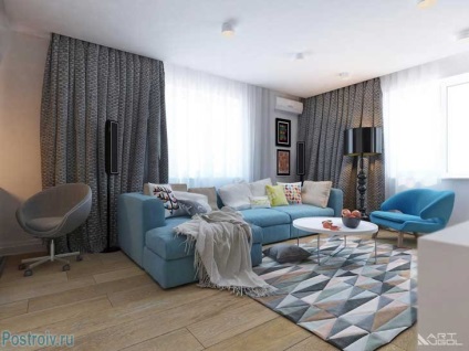 Design apartamente cu 2 camere pentru fete