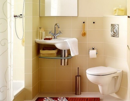 kis fürdőszoba tervezés - kis fürdőszoba WC-vel a fotó