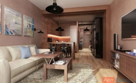 Proiect de design al unui apartament cu doua dormitoare