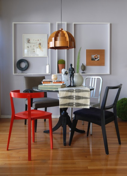 Eclectism în detaliu cum să combine diferite scaune în sala de mese