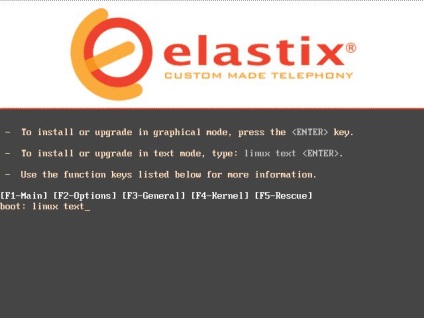 Ghid de configurare Elastix - instalare