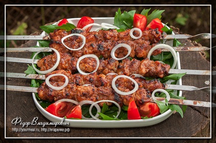 Filipine shish kebab de la pui