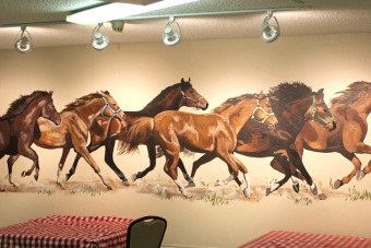 Háttérképek lovakkal a falon képek belső