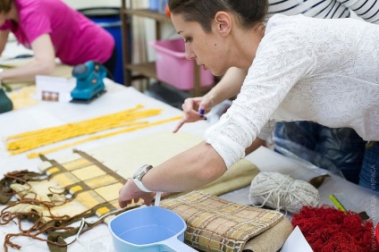 Reportaj foto de la clasa maestru de mână de Anna dementchenko cu o imagine de tartan - târg de maeștri - de mână