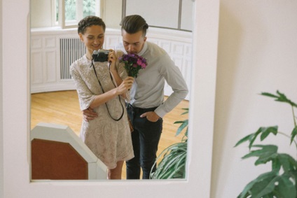 Ochii fotografiilor de mireasă ale nunții făcute chiar de mireasă