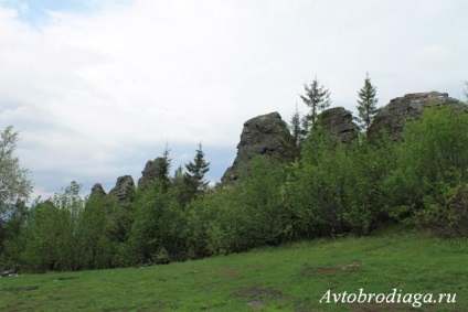 Capace de munte, margine Perm, trambulină