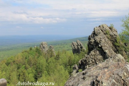 Capace de munte, margine Perm, trambulină