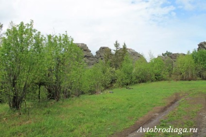 Capace de munte, margine Perm, trambulină