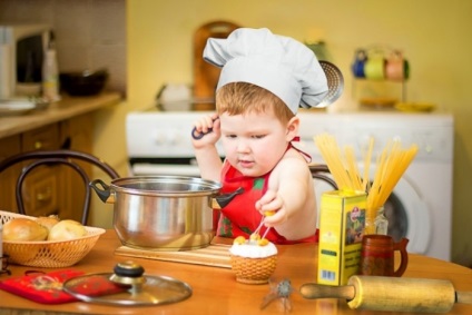 Gătitul cu copii pe rețete simple