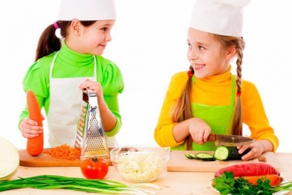 Gătitul cu copii pe rețete simple