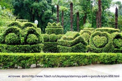 Parcul Gurzuf din satul Gurzuf, voiaj cu Tatyana Vyotka