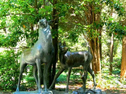 Parcul Gurzuf din satul Gurzuf, voiaj cu Tatyana Vyotka