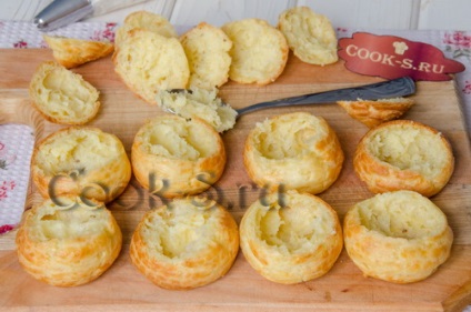 Gouges cu brânză de somon și brânză - rețetă pas cu pas cu fotografii, gustări