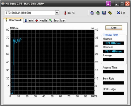 Tunează HD - checker de disc