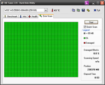 Tunează HD - checker de disc
