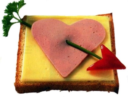 Ce fel de mâncare din salate pentru a pregăti sub formă de inimă în ziua sfântului Valentin